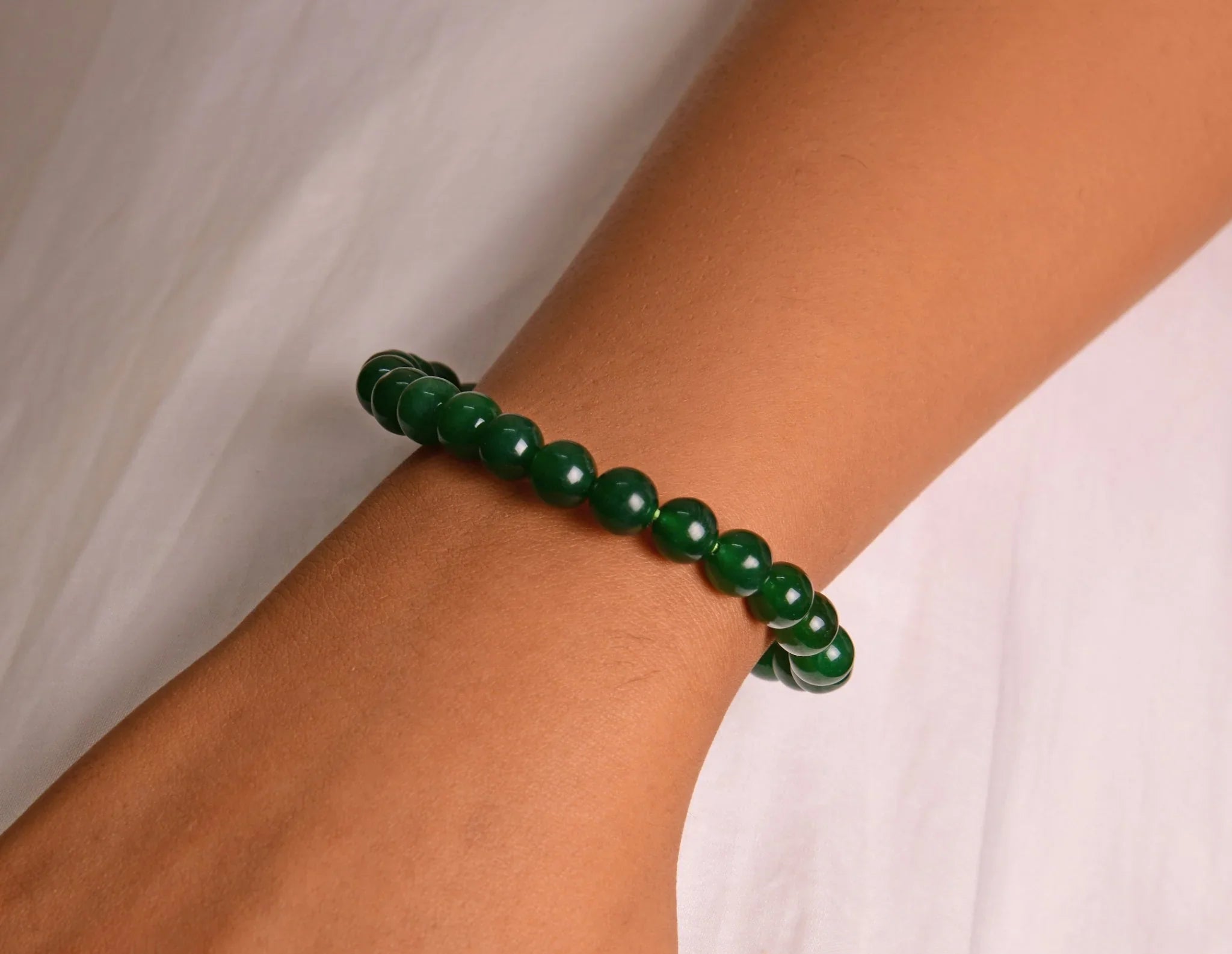 Agate And Speckled Stone Bracelet • The Green Crystal